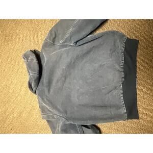 Vintage Faded Black Carhartt Hooded Jacket XL – Workwear – Made in Mexico